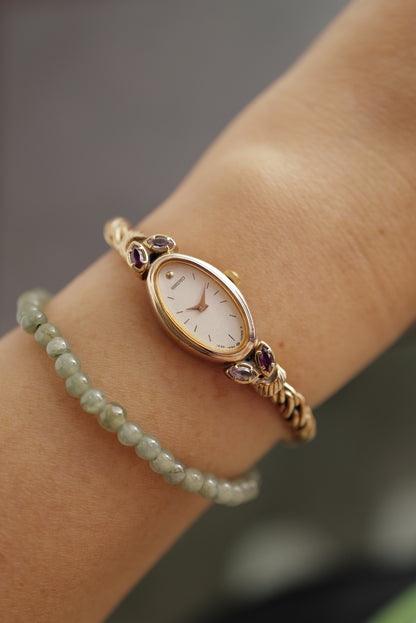 Seiko "Rosevine" in Rosegold Bracelet Circa. 1986 w/ original box