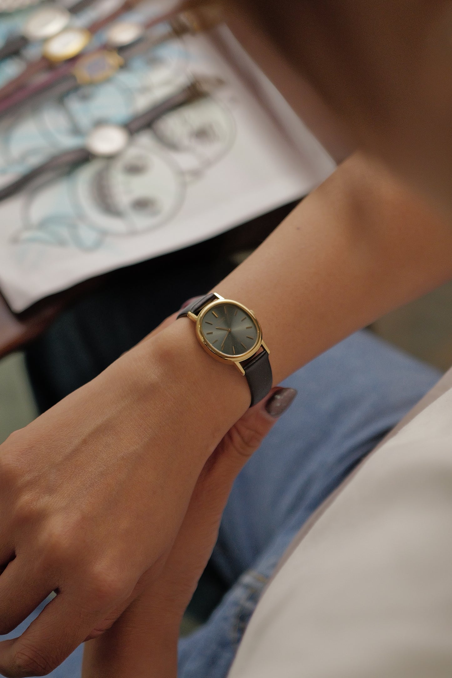 Seiko Quartz "Olive Green" Ellipse Circa. 1978