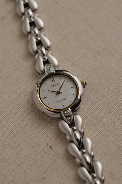 Seiko Exceline Mother of Pearl Gem set Circa. 1994