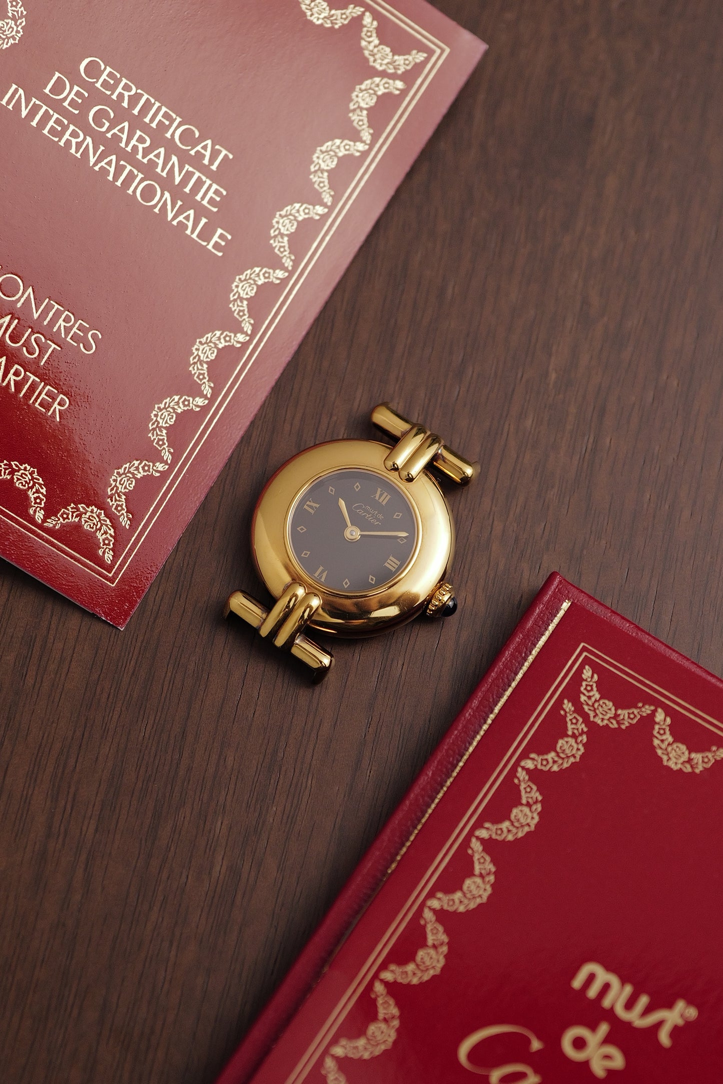 Cartier Colisee " Art-deco Roman" Quartz Circa. 1980s Full set