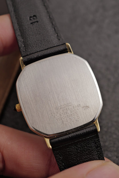 Seiko Dolce “ Onyx Bark” Solid 10k gold Case circa. 1981