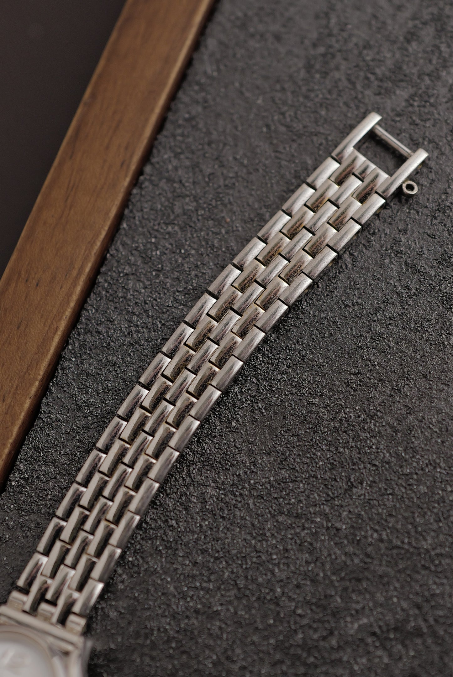 Seiko Exceline Mother of Pearl Diamond Bezel on custom bracelet Circa. 1992