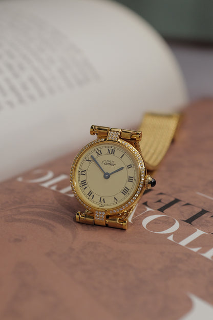 Cartier Vendome SM w/ Diamonds Circa. 1990s