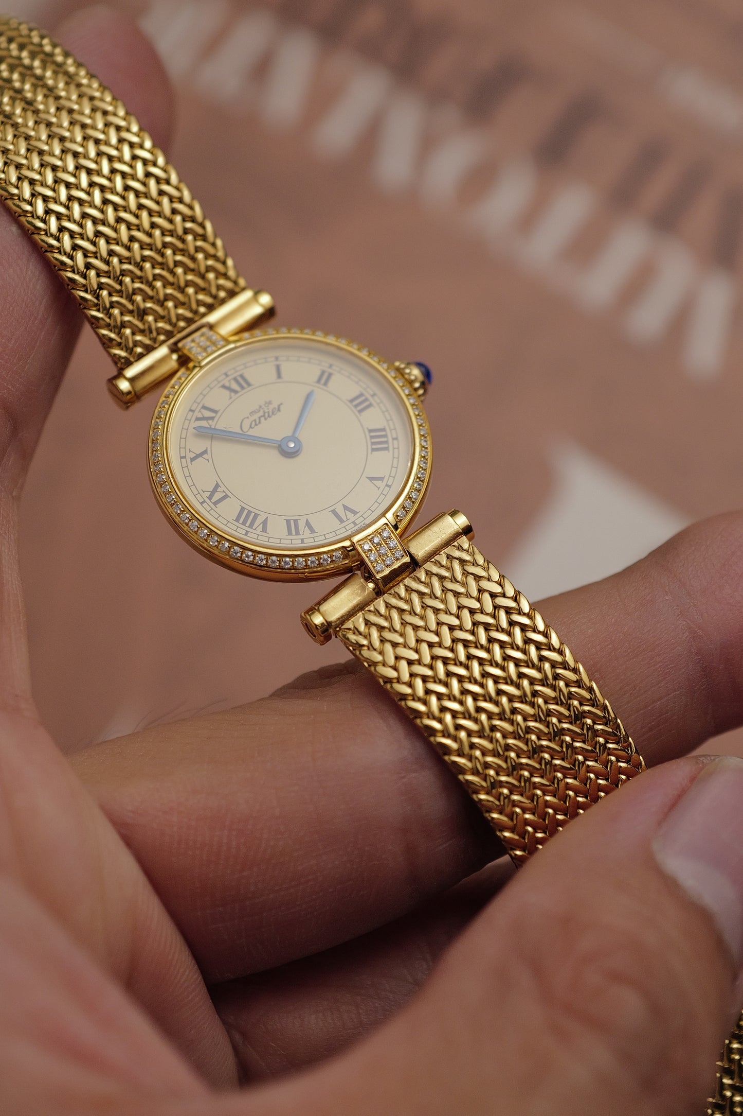 Cartier Vendome SM w/ Diamonds Circa. 1990s