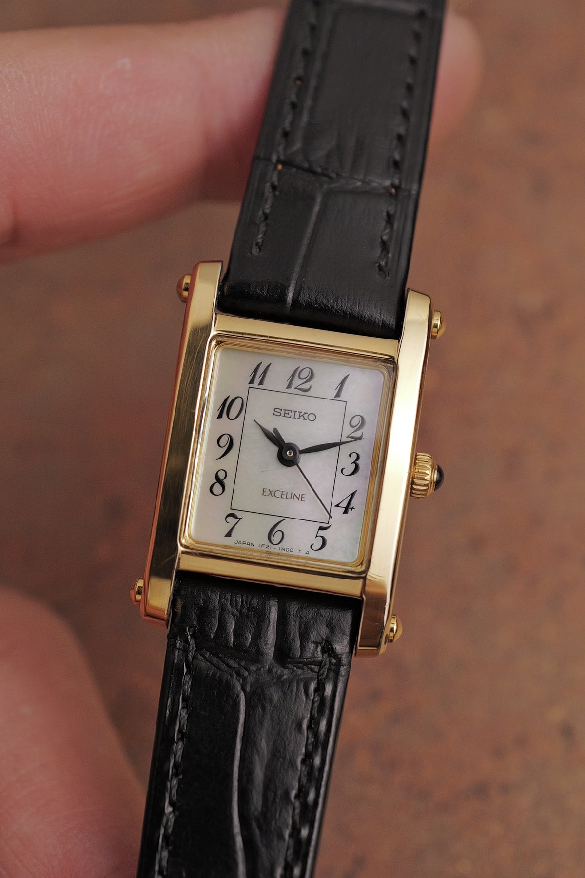 Seiko Exceline "Tank Normale" Mother of Pearl Circa. 1995