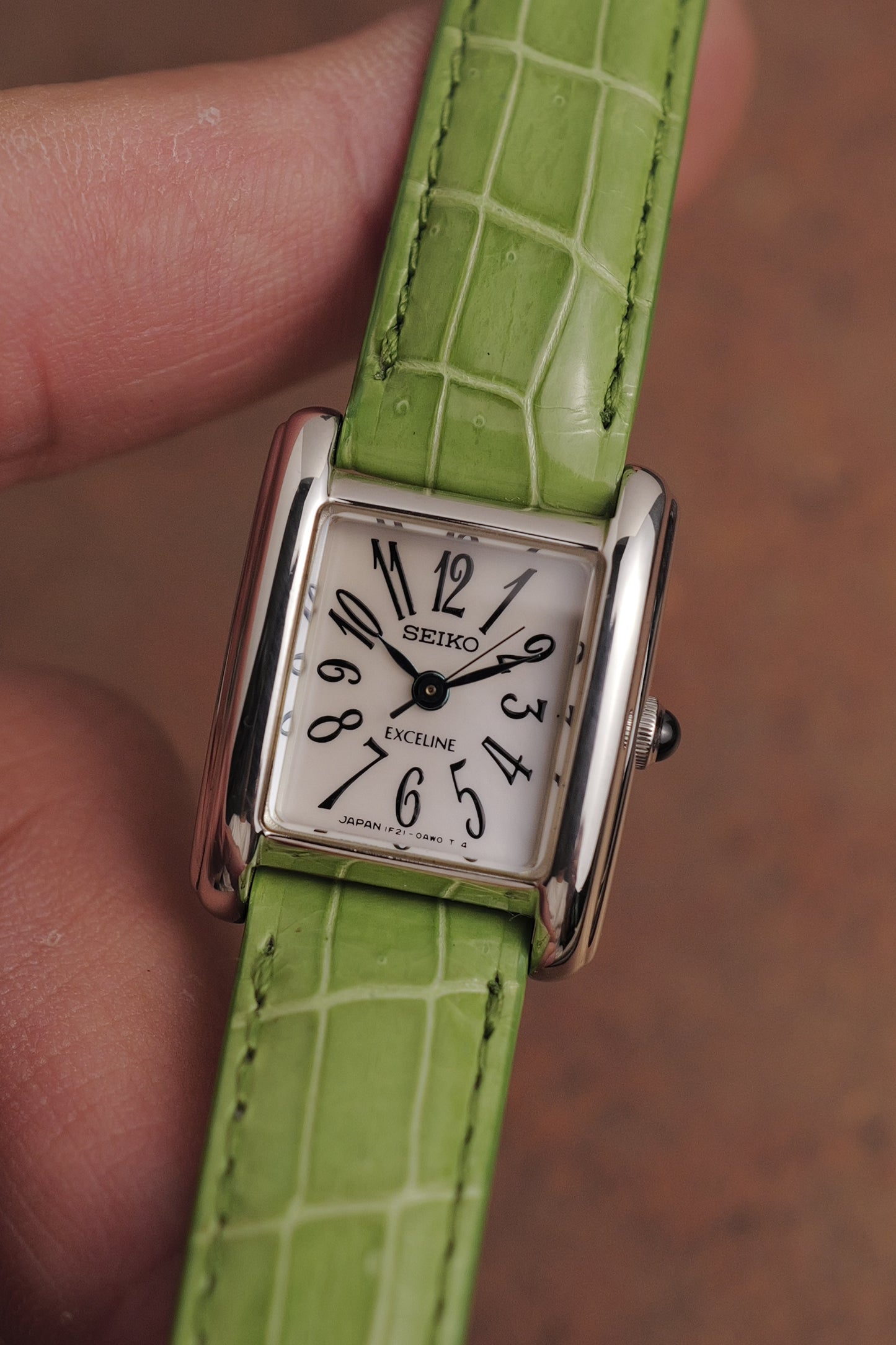 Seiko Exceline Mother of Pearl "Exploding Numerals" Circa. 1993
