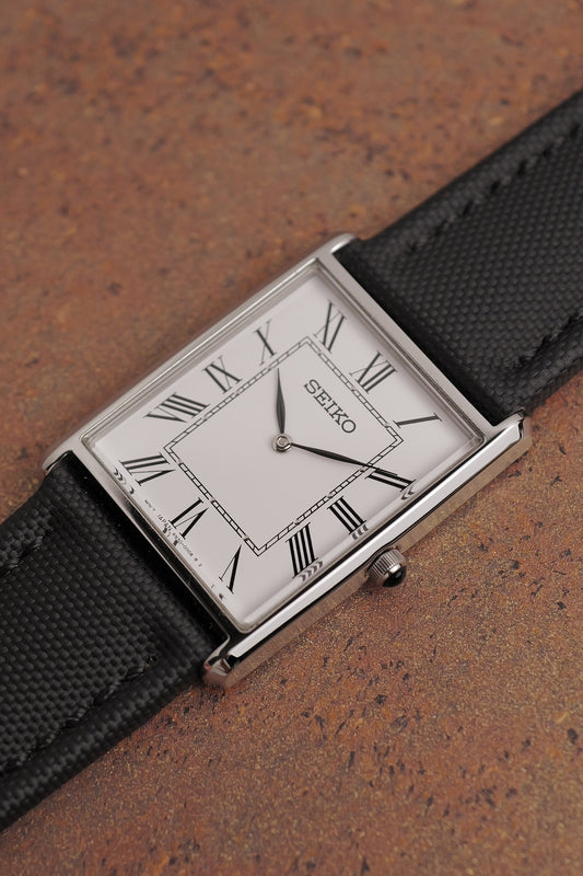 Classic Seiko Tank  Essential Collection edition in steel