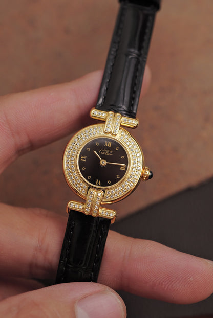 Cartier Colisee " Art-deco Roman" Quartz Circa. 1980s