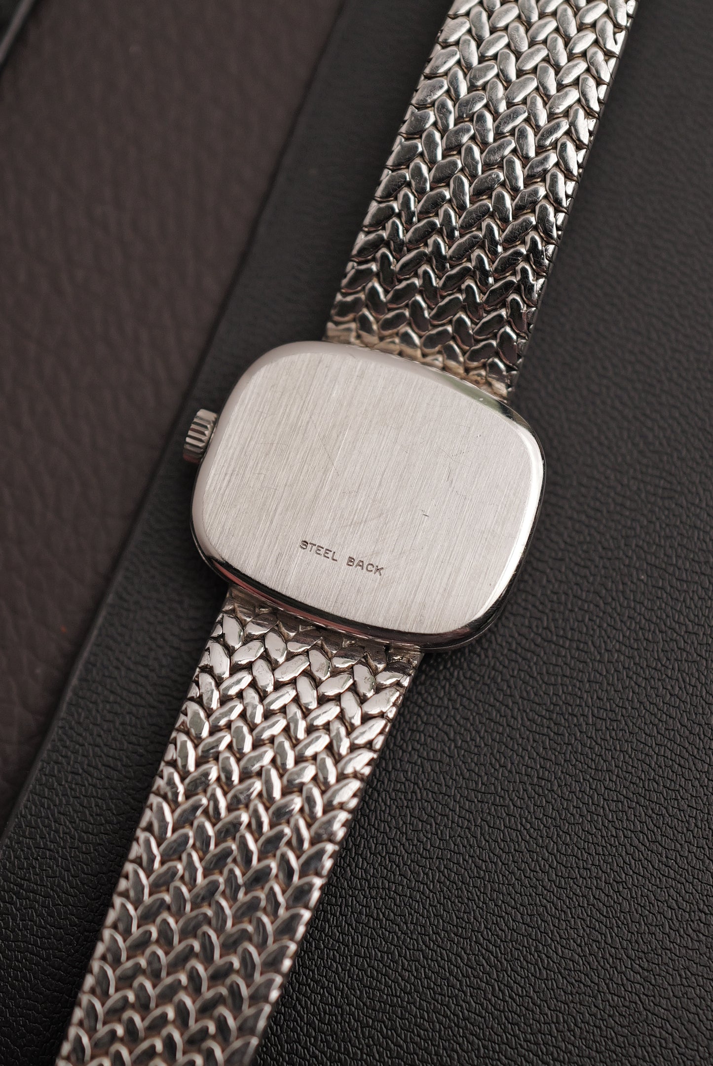Omega Geneve "TV" on integrated custom bracelet circa. 1970s