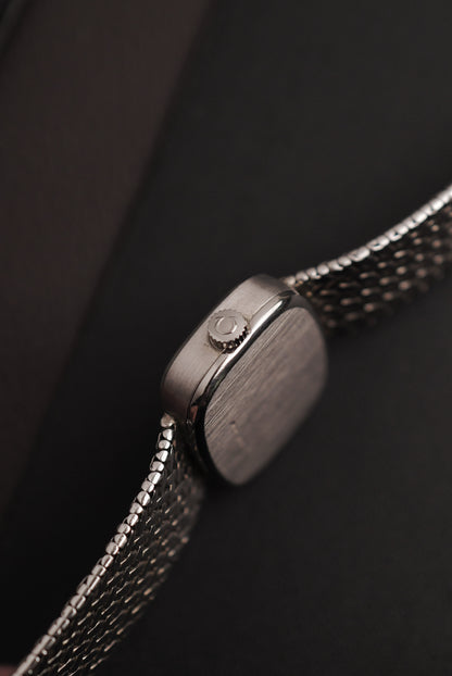 Omega Geneve "TV" on integrated custom bracelet circa. 1970s
