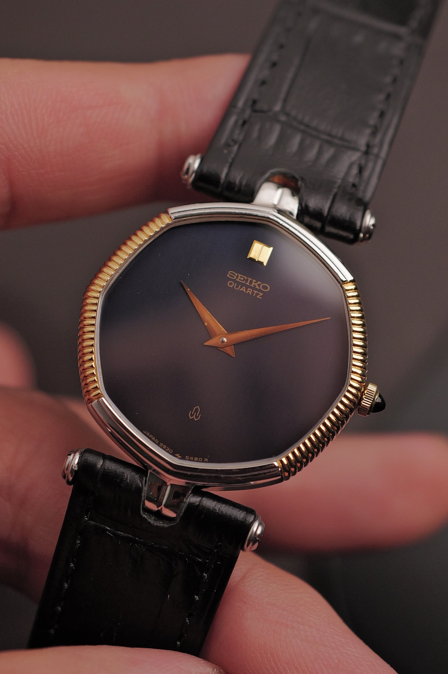 Seiko Quartz Octa "Coin Bezel" Circa. 1980