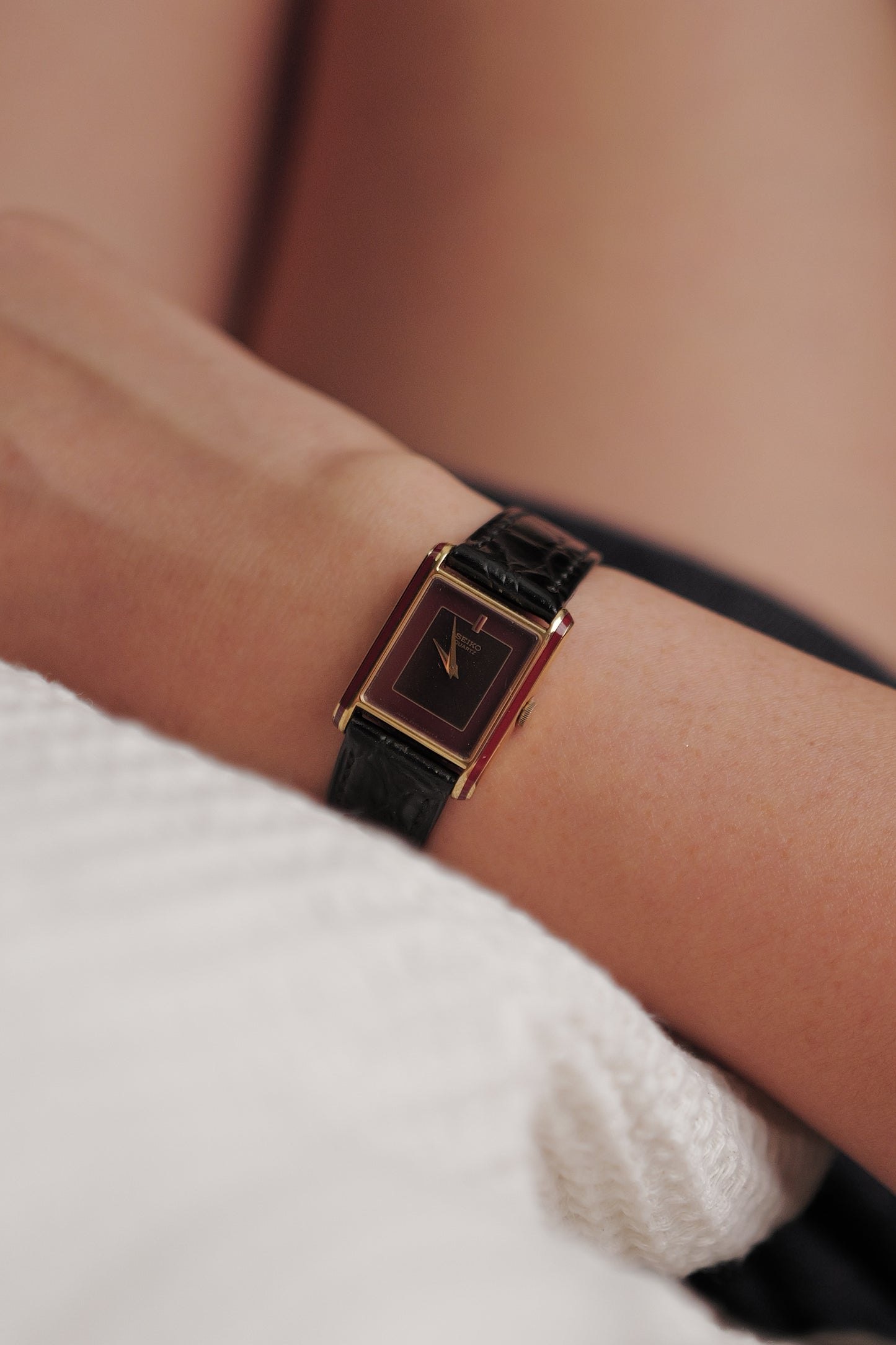 Seiko Tank Art-Deco Lacquer Circa. 1982