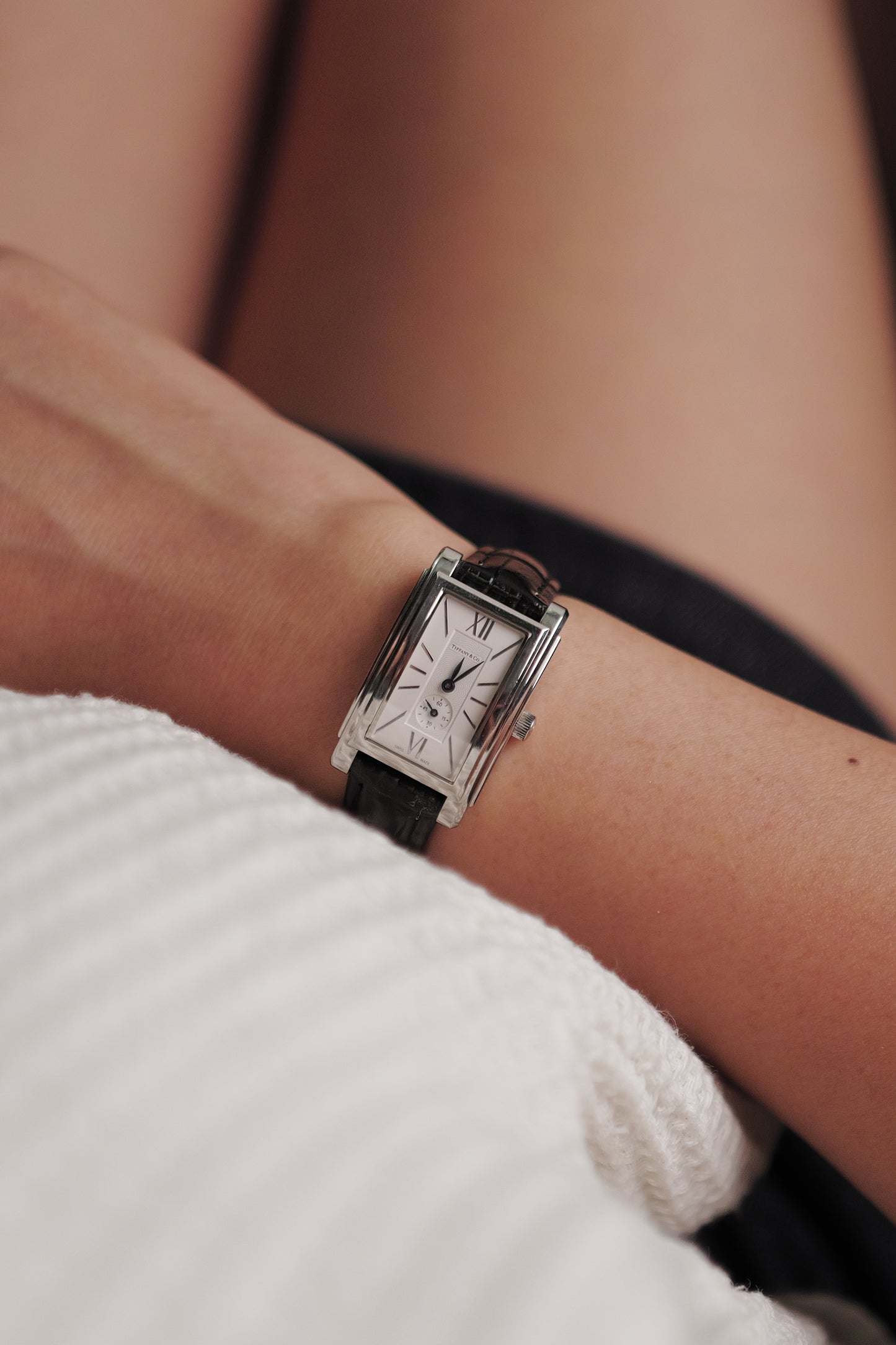 Tiffany Grand Small Seconds Quartz w/ guilloche dial