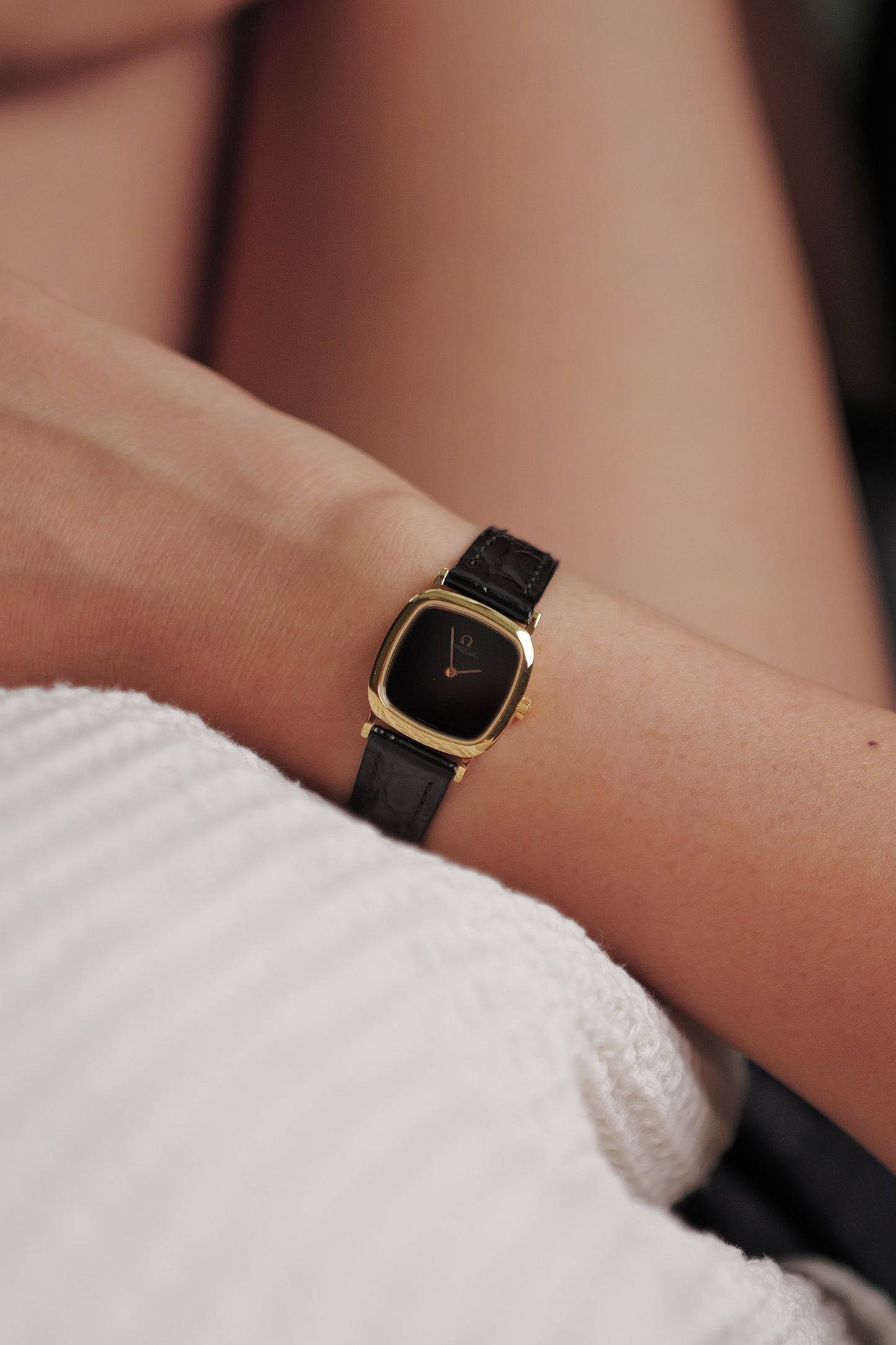 Omega De-ville "Onyx Cushion" Circa. 1990s