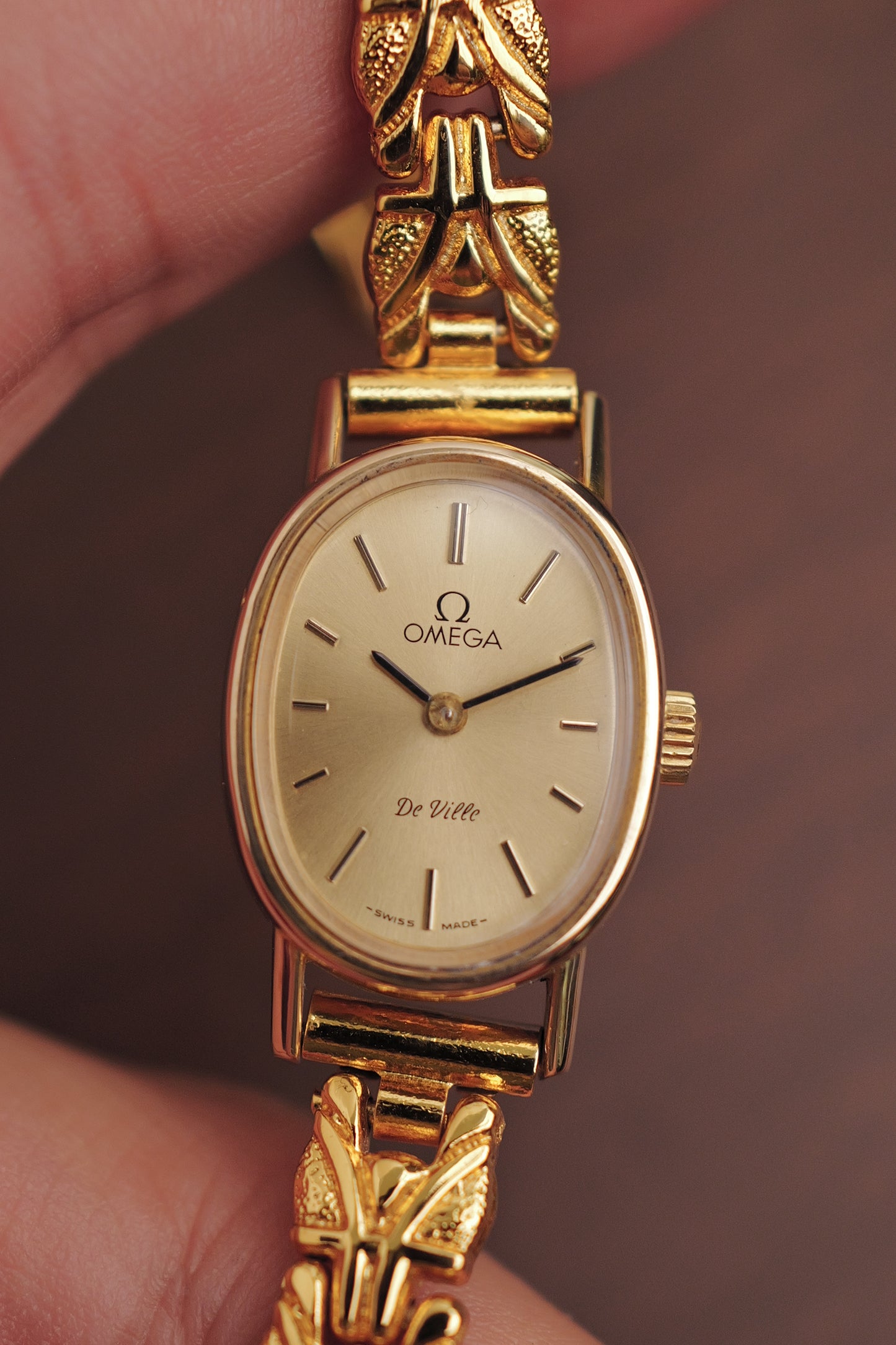 Ladies' Omega Mini Ellipse De-ville with custom bracelet ref 511.0553