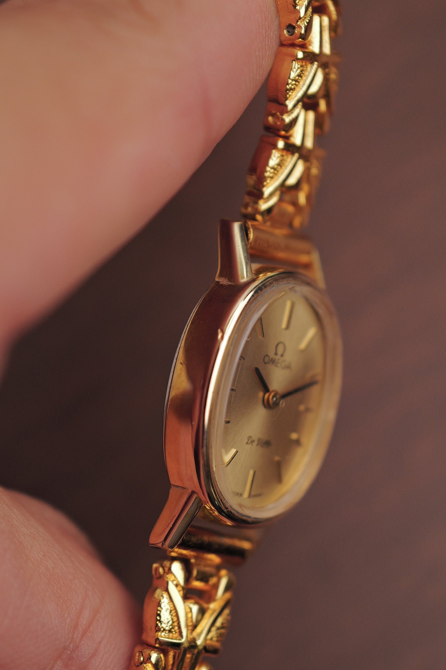 Ladies' Omega Mini Ellipse De-ville with custom bracelet ref 511.0553
