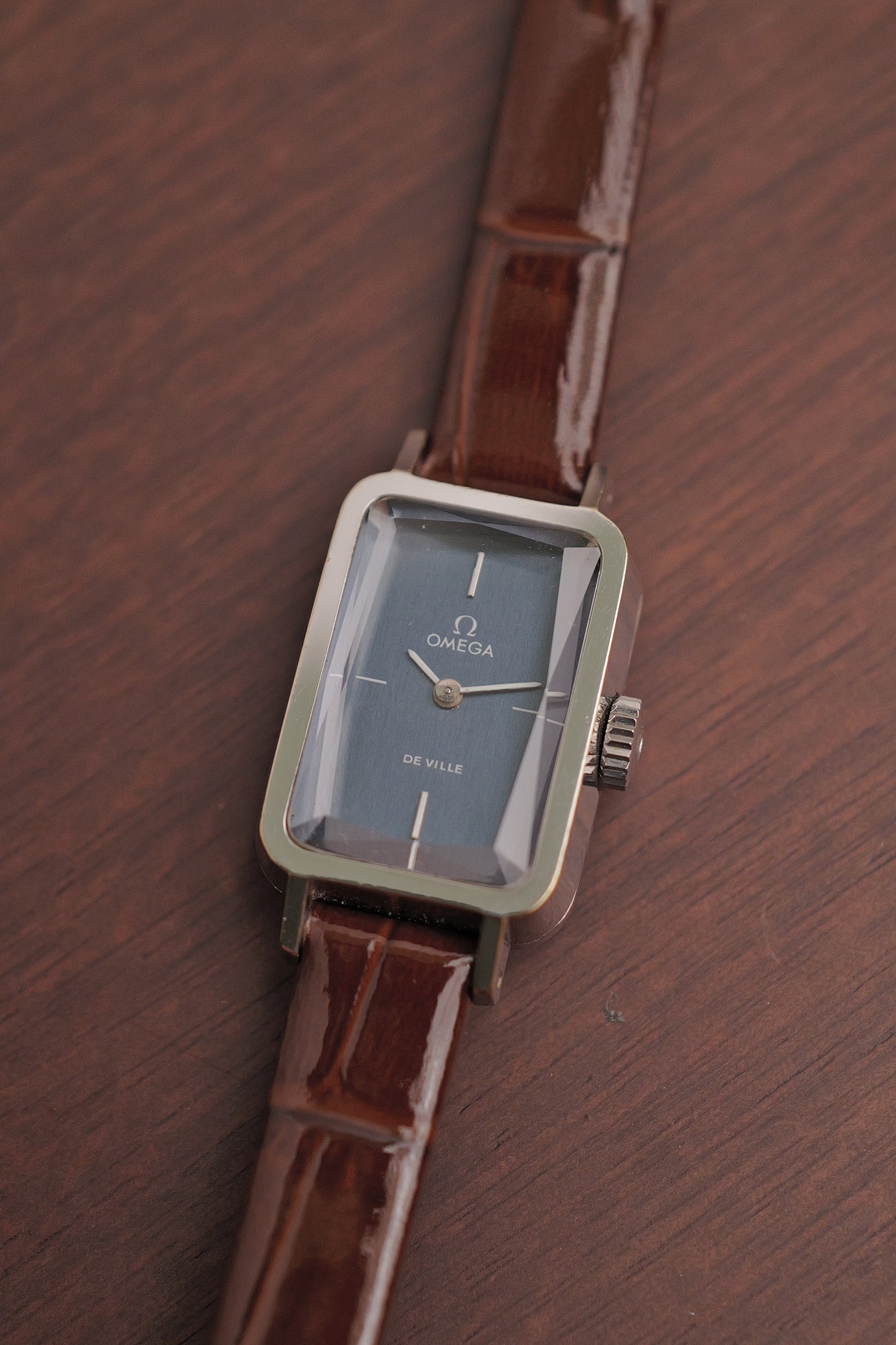Omega De-ville "Andrew Grima" in steel Circa. 1970s