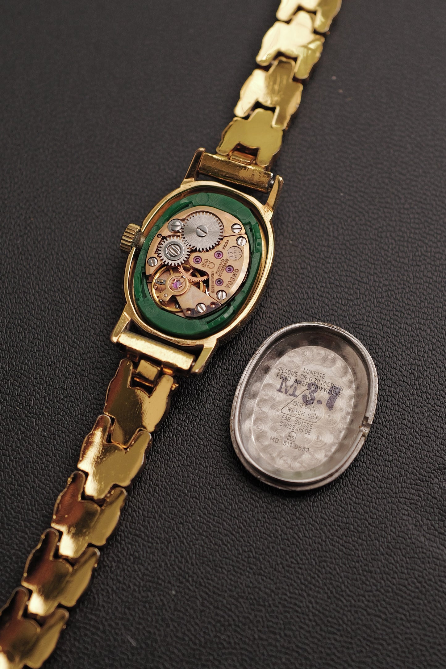 Ladies' Omega Mini Ellipse De-ville with custom bracelet ref 511.0553