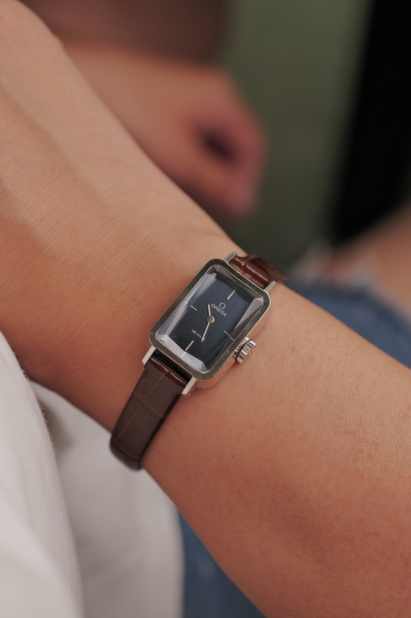 Omega De-ville "Andrew Grima" in steel Circa. 1970s