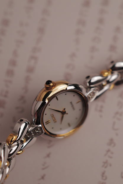 Seiko Exceline Mother of Pearl "2 tone teardrop" Circa. 1995