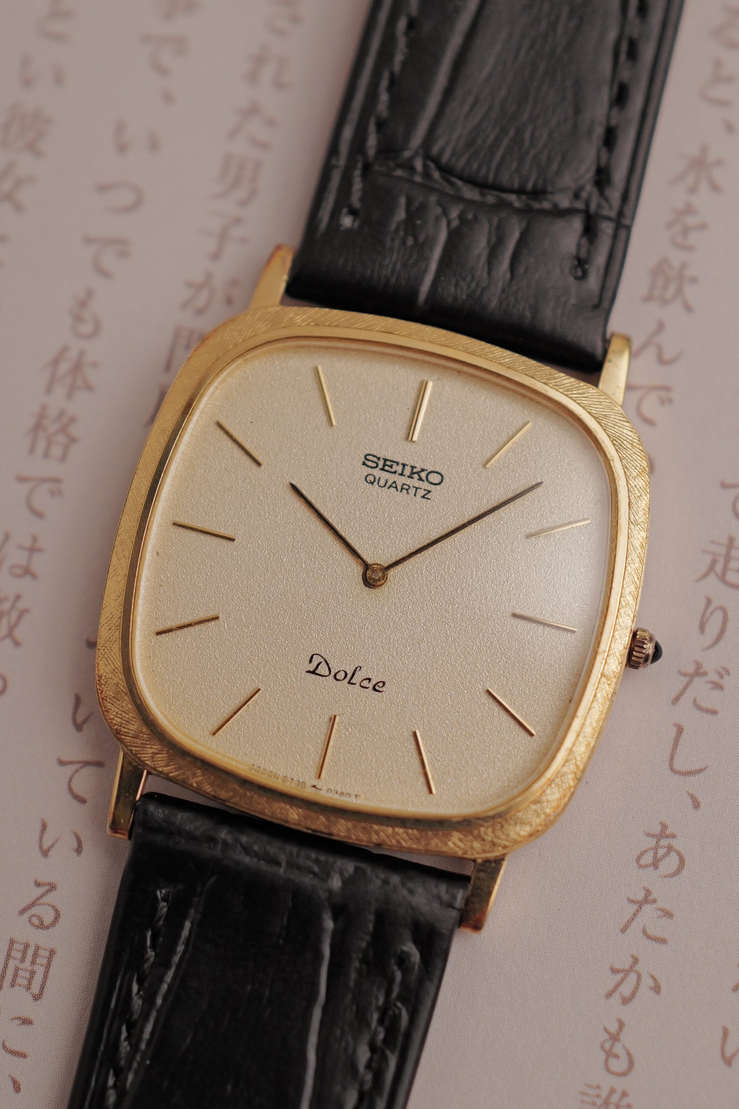 Seiko Dolce "Cushion" Circa. 1981 w/ original caseback sticker