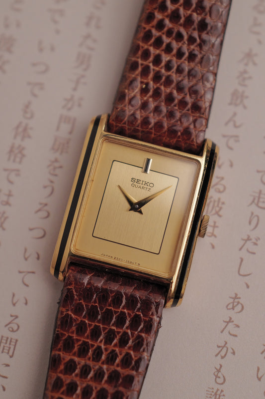 Seiko Tank Art-Deco Lacquer Circa. 1982