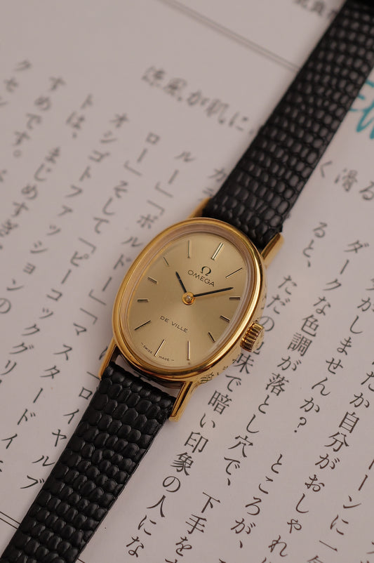 Ladies' Omega Mini Ellipse De-ville ref 511.0553 w/ original buckle