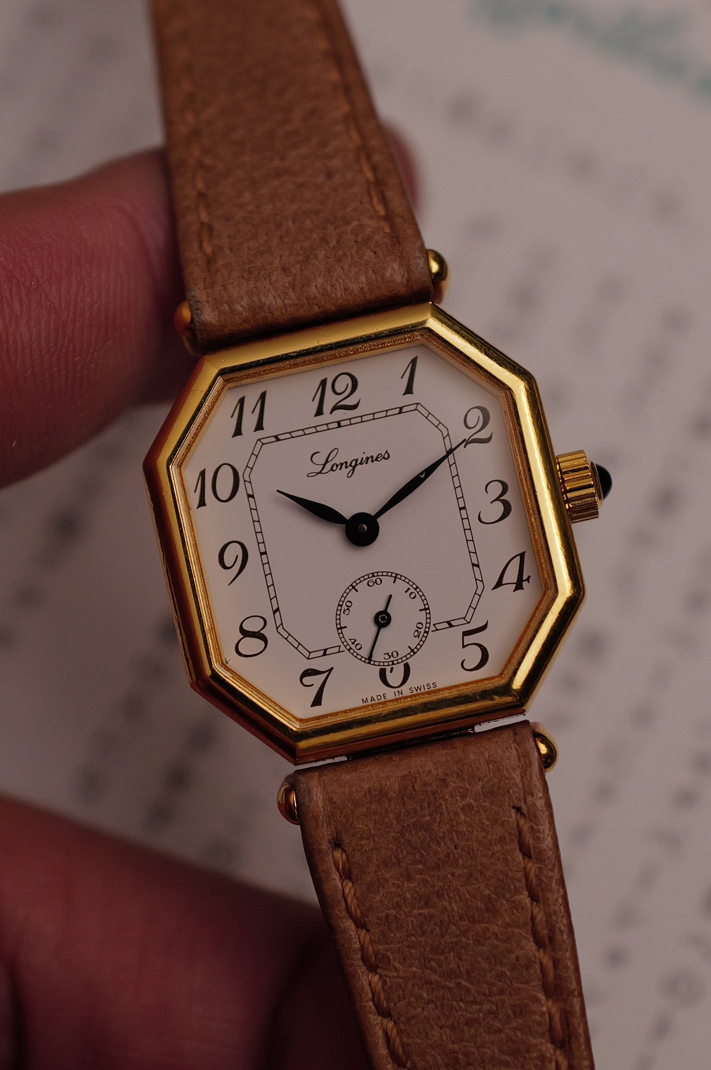 Longines "Octa Mini Breguet" Ref. 3209 Circa. 1970s w/ original buckle