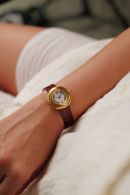 Cartier Must De Trinity "Tricolur" Quartz Circa. 1990s /w ori box