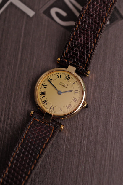 Cartier Vendome SM "Spidering Classic Lemon" Circa. 1980s