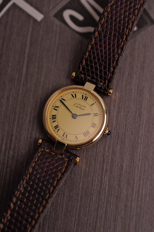 Cartier Vendome SM "Spidering Classic Lemon" Circa. 1980s