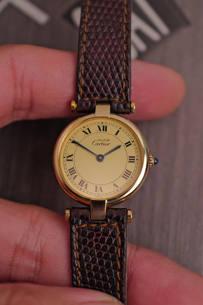 Cartier Vendome SM "Spidering Classic Lemon" Circa. 1980s