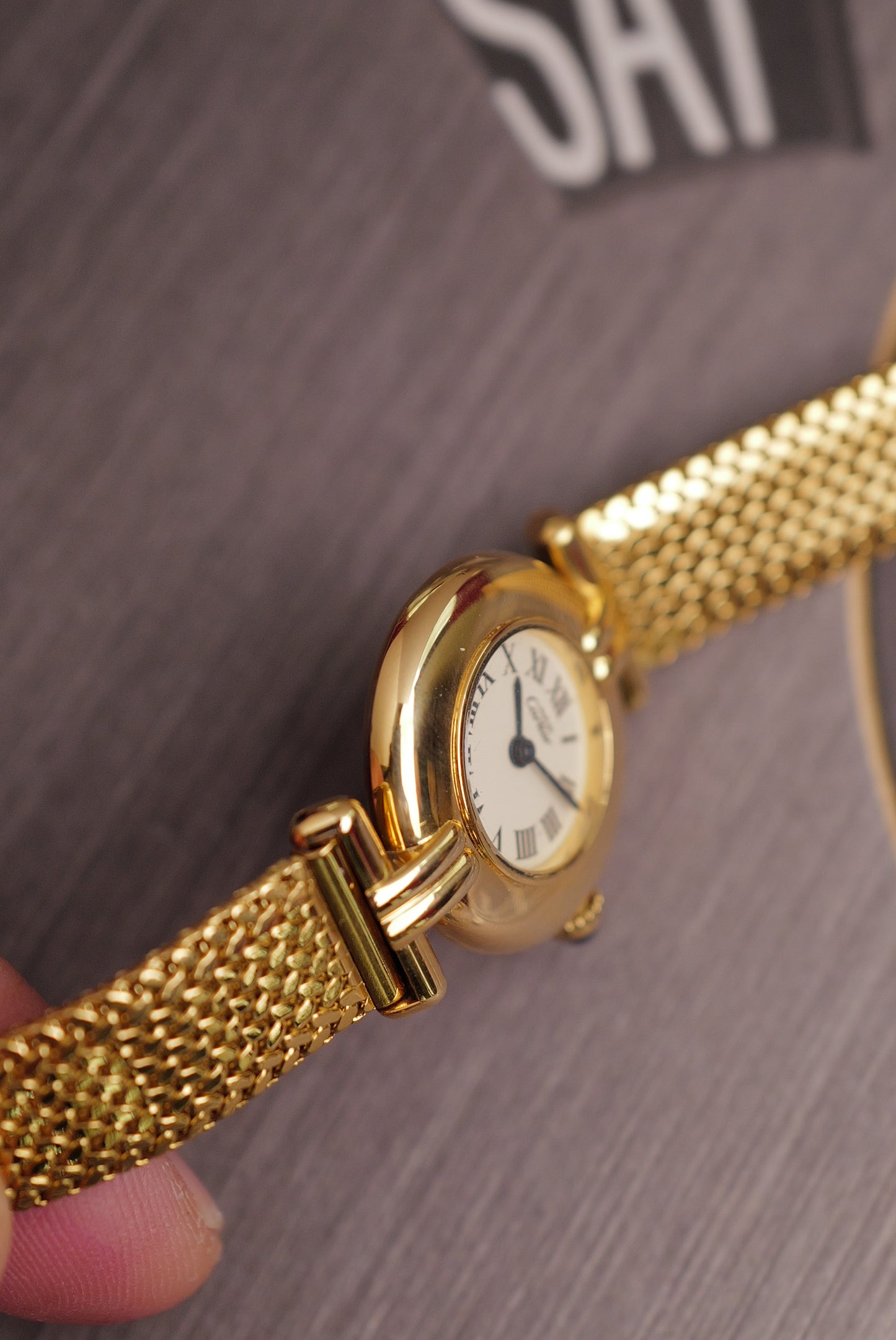 Cartier Colisee "Classic Mesh" Quartz Circa. 1980s