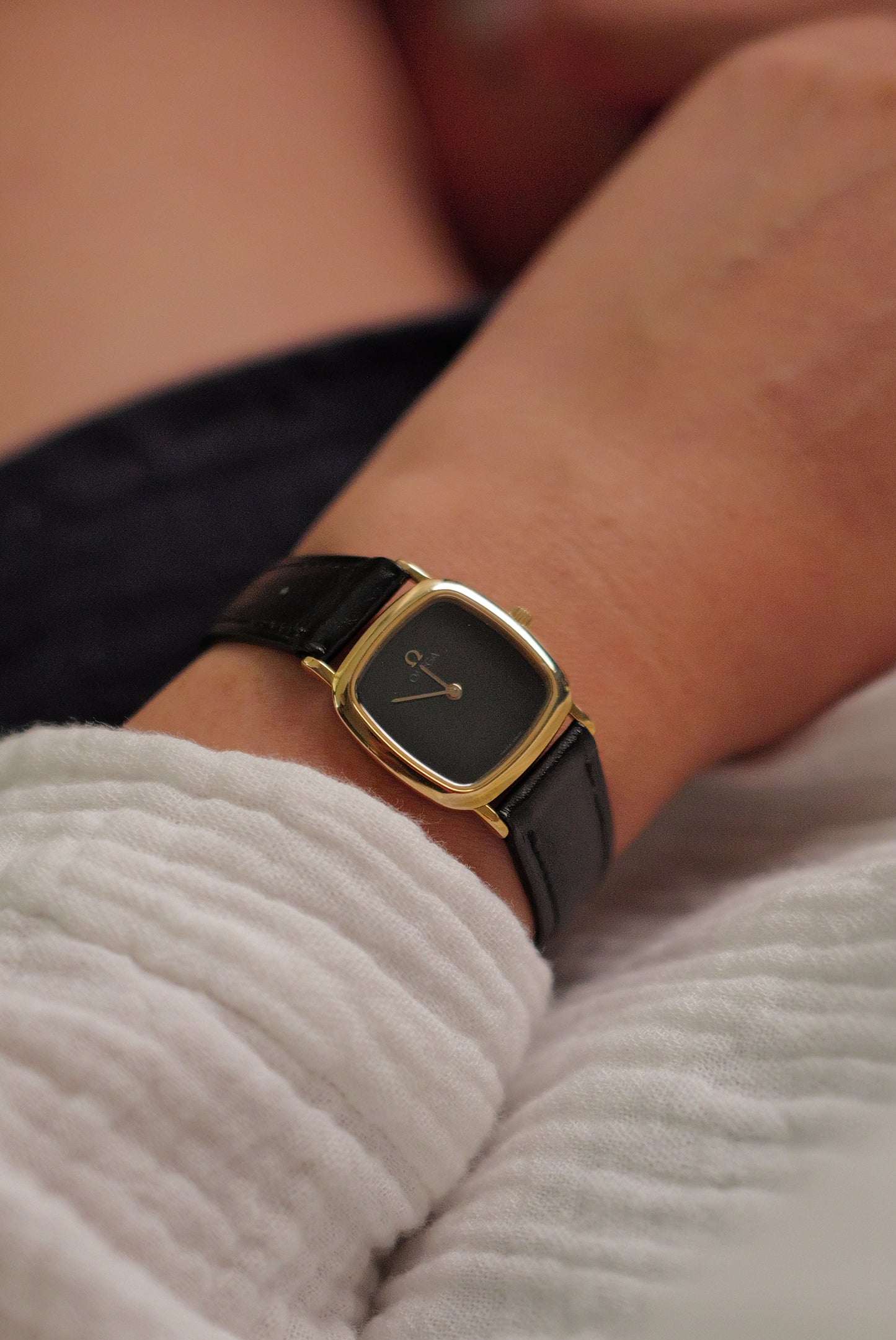 Omega De-ville "Onyx Cushion" Circa. 1990s