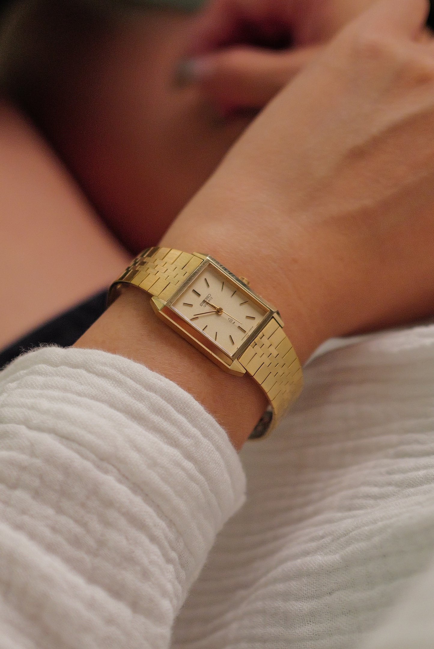 Seiko Tank Brick Bracelet Circa. 1988