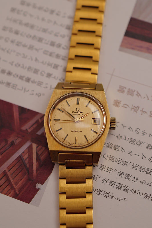 Ladies Omega Geneve Automatic "land dweller" Circa. 1970s