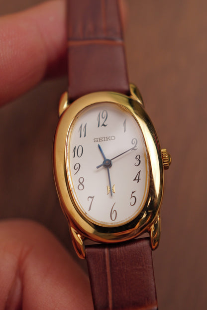 Seiko Ladies "Baignoire" Gold Circa. 1995