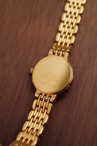 Seiko Exceline with Floral bezel Diamonds Circa.1990