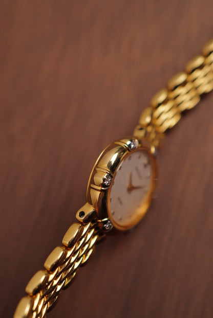 Seiko Exceline with Floral bezel Diamonds Circa.1990