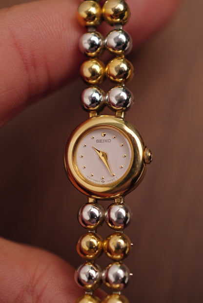 Seiko "2-tone Beaded Pearls" Circa. 1995