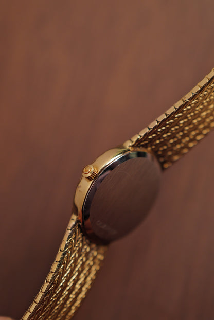 Omega De-ville "waffle" integrated bracelet circa. 1980s