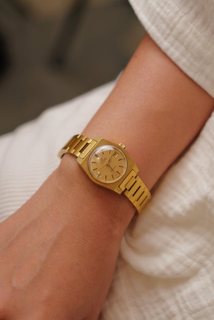 Ladies Omega Geneve Automatic "land dweller" Circa. 1970s