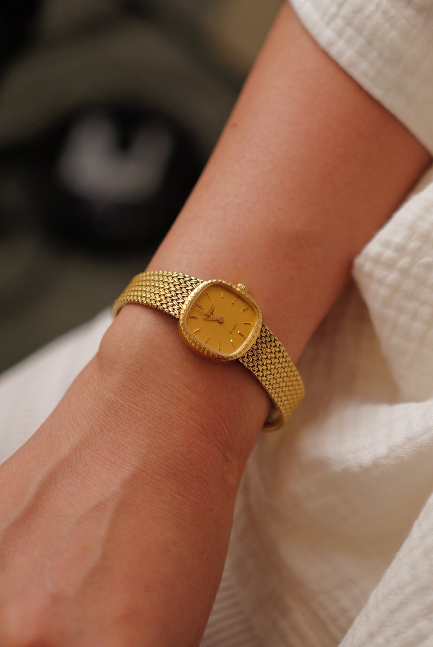 Longines integrated Bracelet Ladies Quartz with adjustable buckle