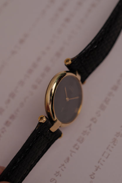 Cartier Vendome "Spidering Onyx" Lacquer SM Quartz w/ original box