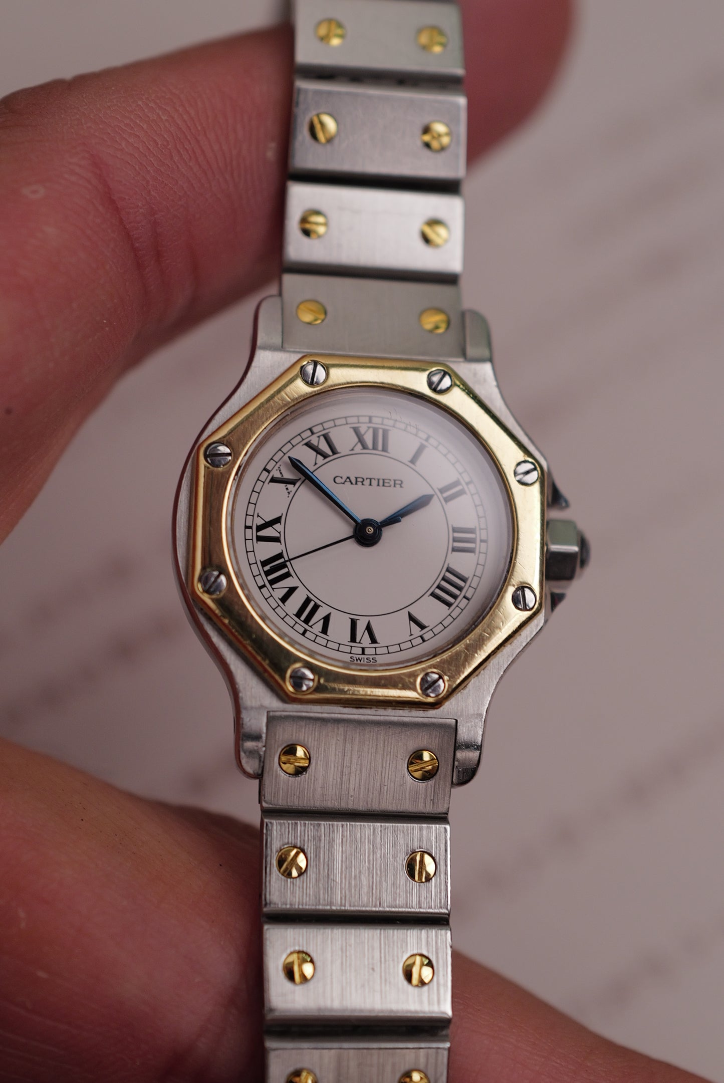 Cartier Santos Octa SM Automatic Ref. 0907 w/ original pouch