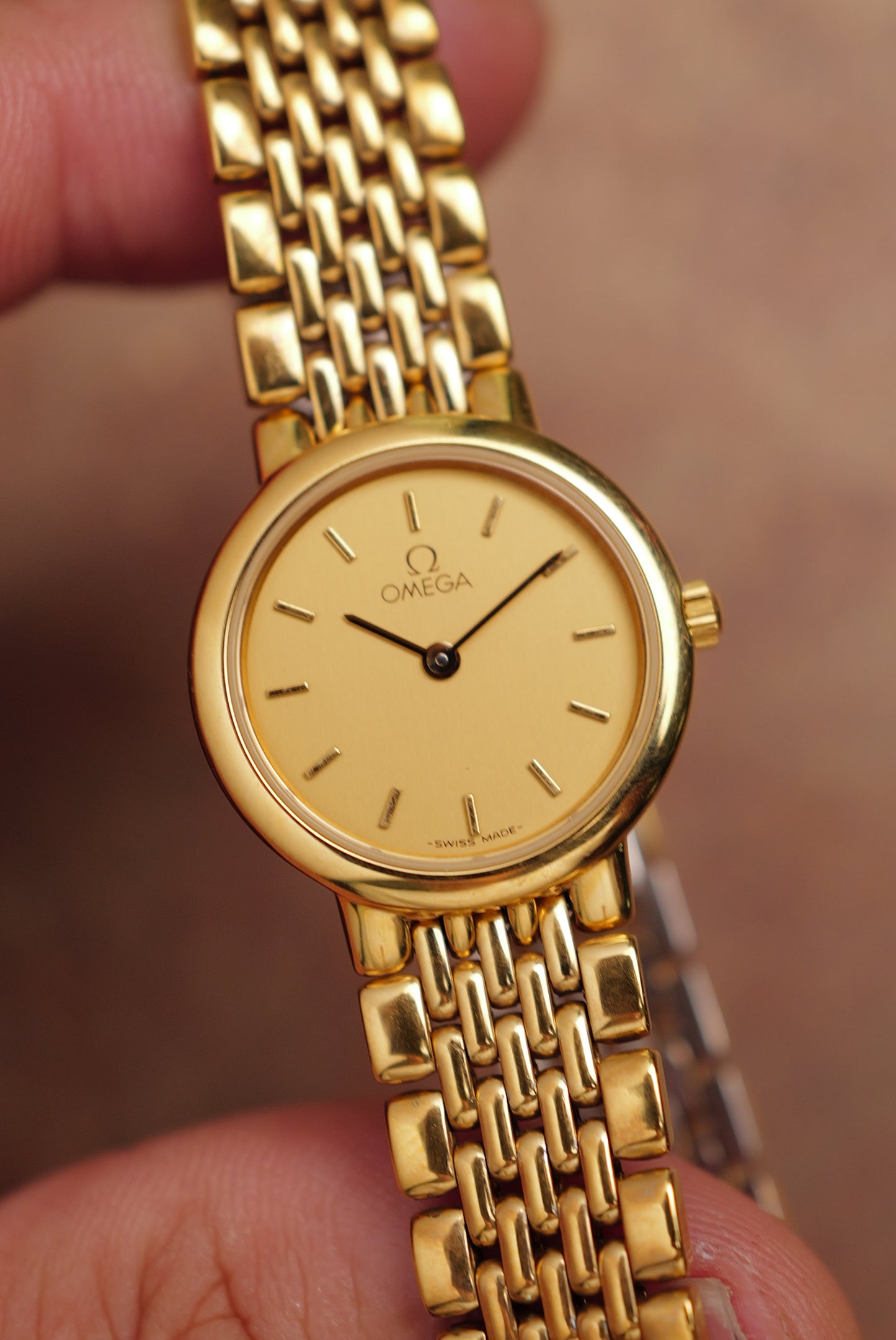 Ladies Omega De-ville "Golden" Circa. 1992 w/ papers