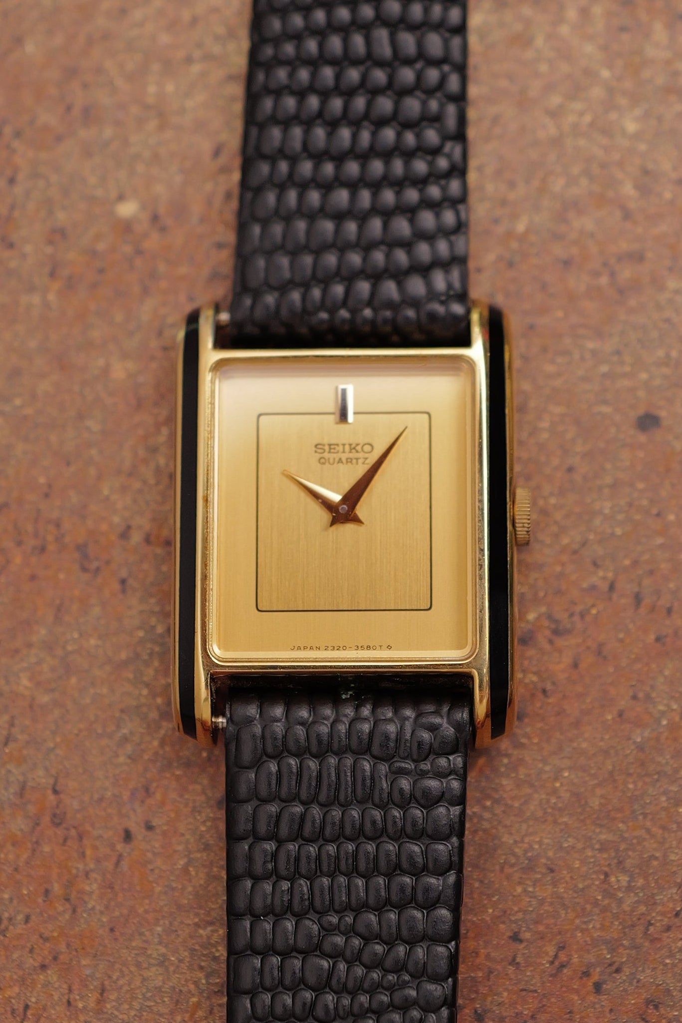 Seiko Tank Art-Deco Lacquer Circa. 1982