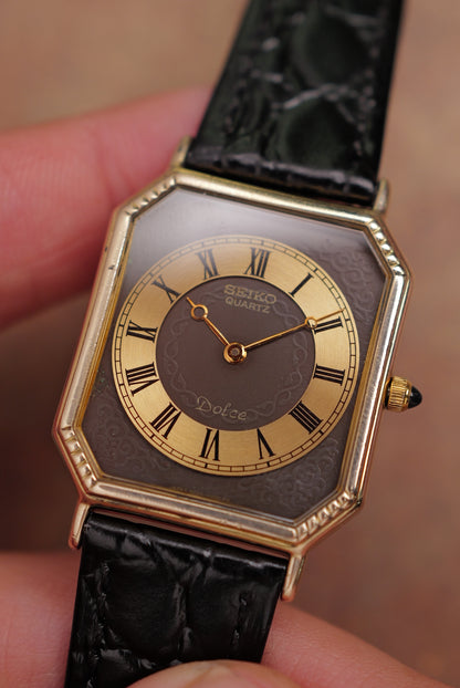 Seiko Dolce “Art Deco” Solid 10k case Circa. 1981