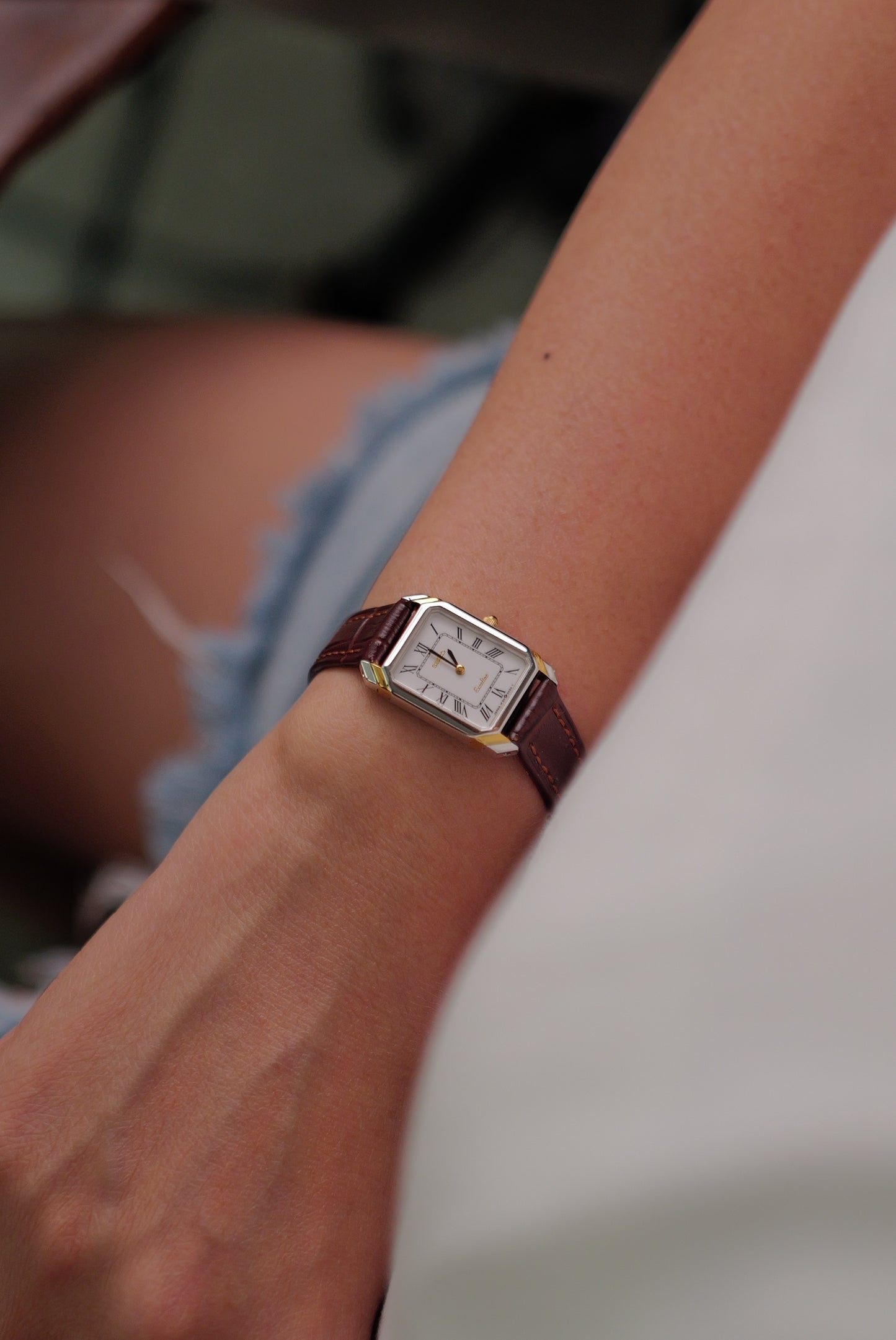 Seiko Exceline Art-deco Tank Circa. 1989