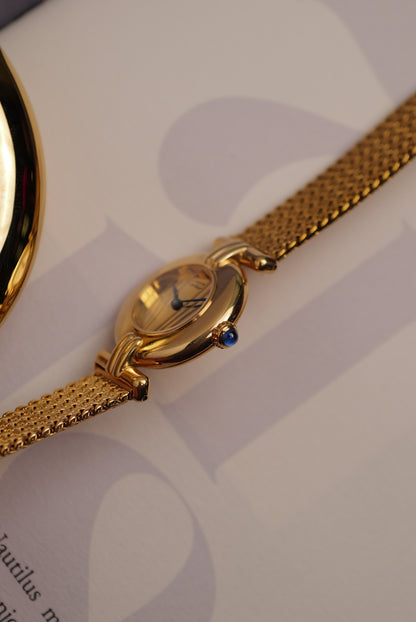Cartier Colisee "Golden Mesh" Quartz Circa. 1980s
